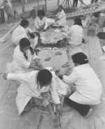 Women Sewing the Kayak Cover